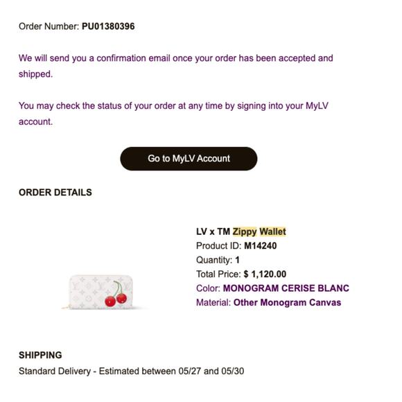 LOUIS VUITTON x Murakami 2025 Zippy Wallet M14240 White Monogram Cherry NEW Box - Picture 14 of 14